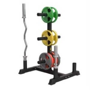 Olympic plate barbell bar/ weight tree rack