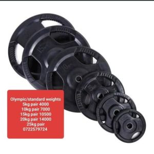 Weight plates Rubber coated Olympic